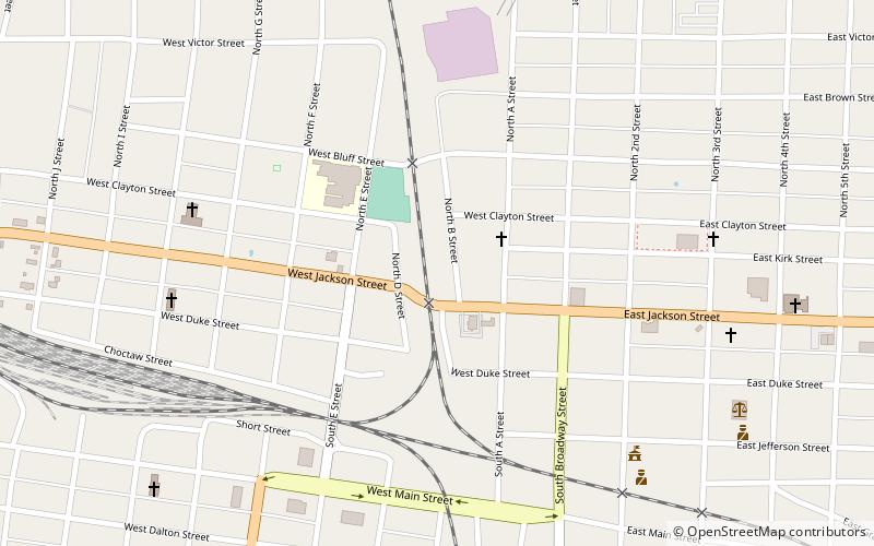 Frisco Depot Museum location map