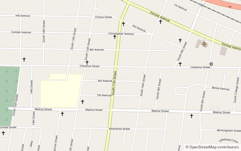 Eleventh Street School location map