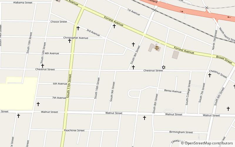 Charles Gunn House location map