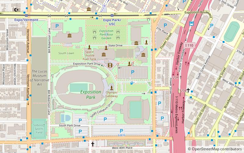 Exposition Park location map