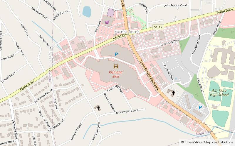 Richland Mall location map