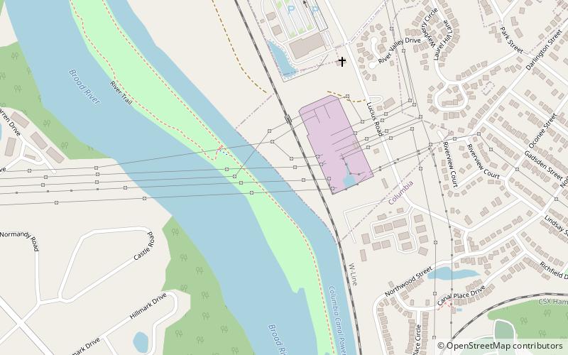 Columbia Canal location map