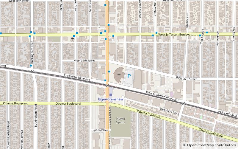 West Angeles Church of God in Christ location map