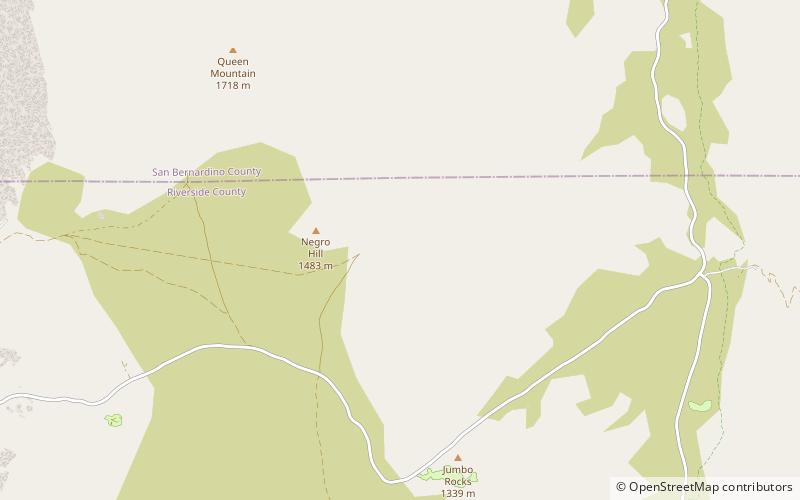 desert queen mine park narodowy joshua tree location map