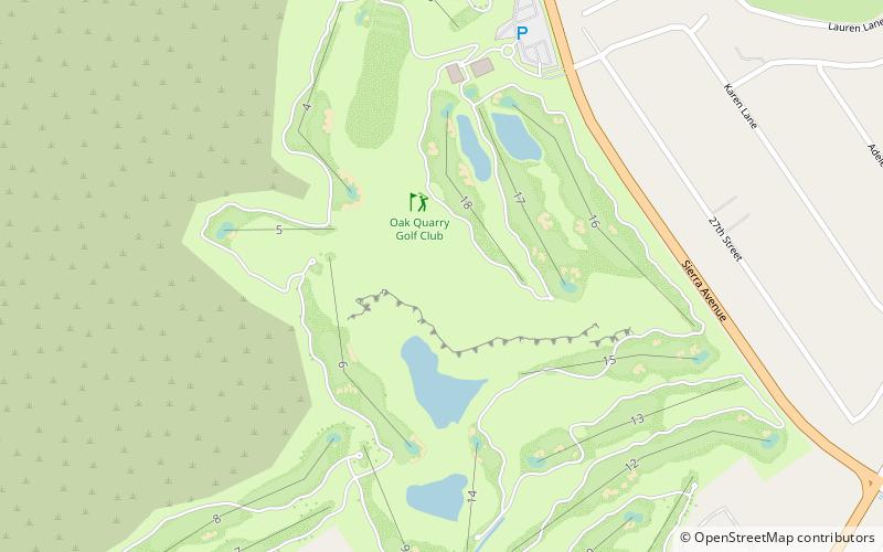 oak quarry golf club riverside location map