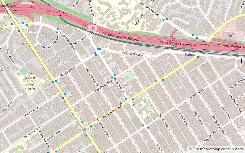 Palms location map