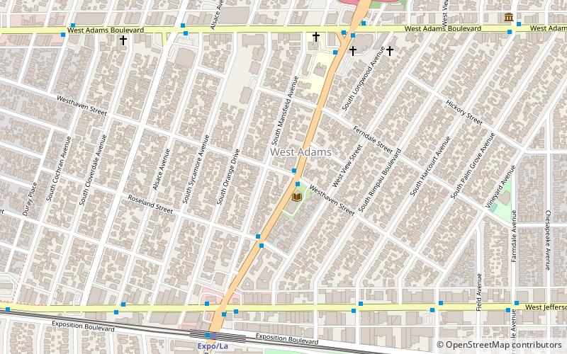 West Adams location map