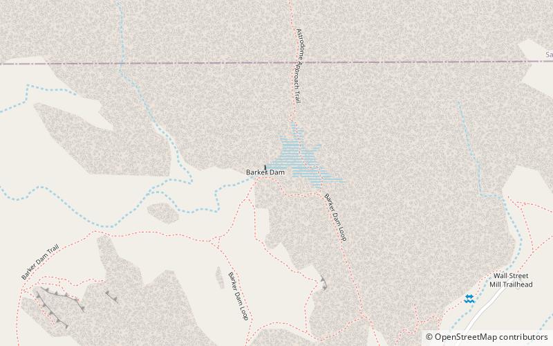 Barker Dam location map