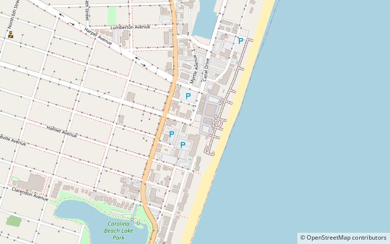 Park Rozrywki Carolina Beach Boardwalk location map