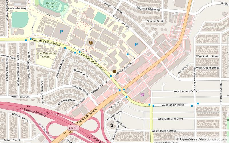 Vincent Price Art Museum location map