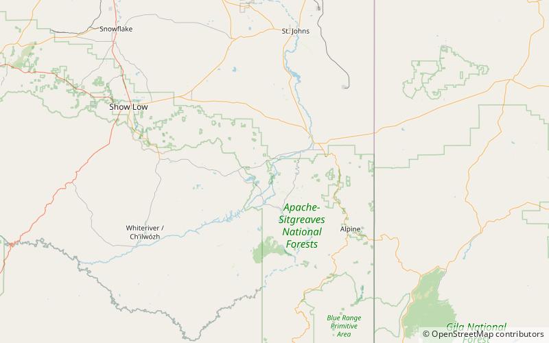 bunch reservoir apache sitgreaves national forests location map