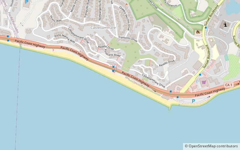 Will Rogers State Beach location map