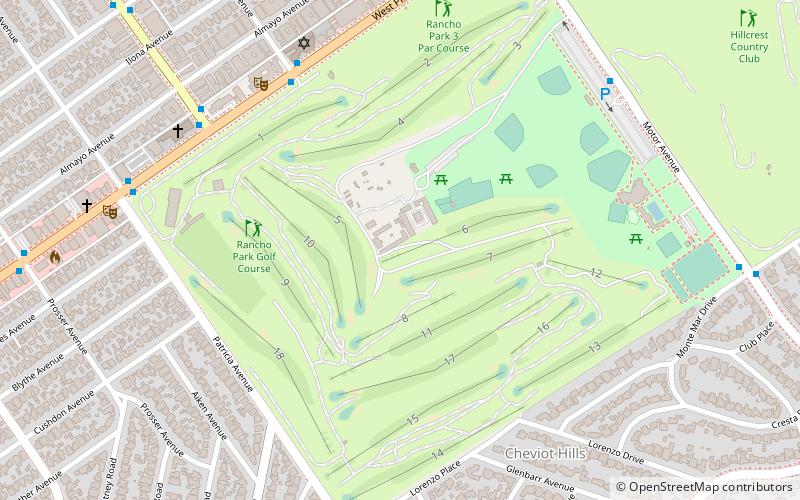 Rancho Park Golf Course location map