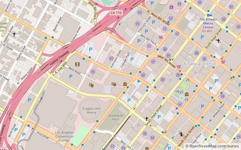 Olympic Boulevard location map