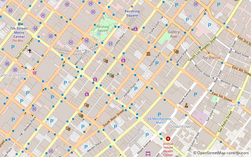 Los Angeles Stock Exchange Building location map