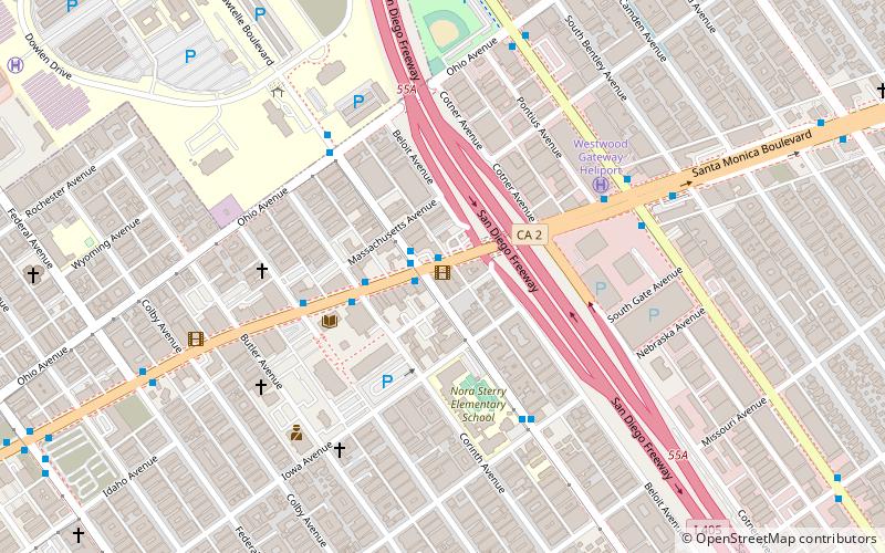 West Los Angeles location map