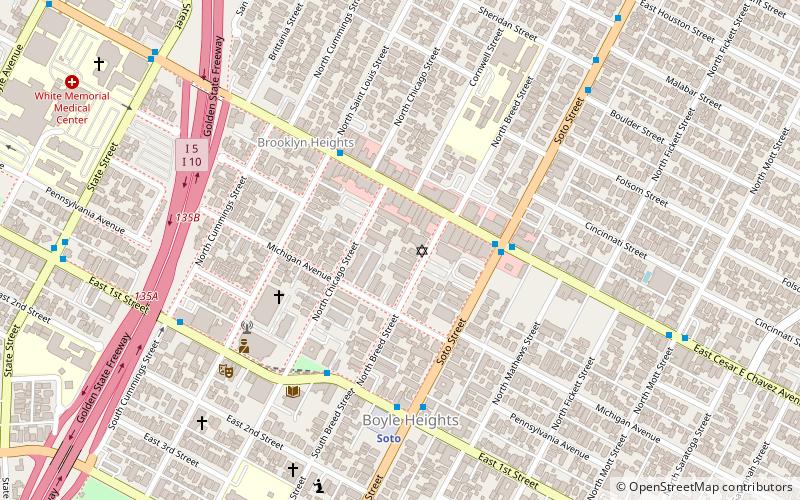 Breed Street Shul location map