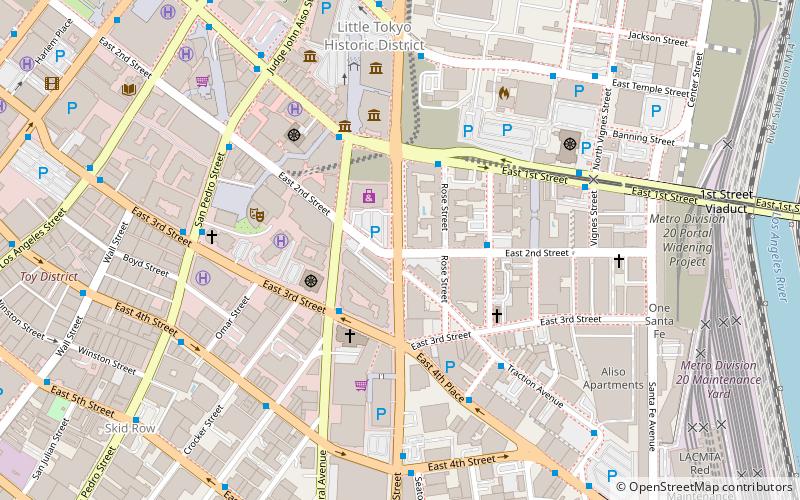 Alameda Street location map