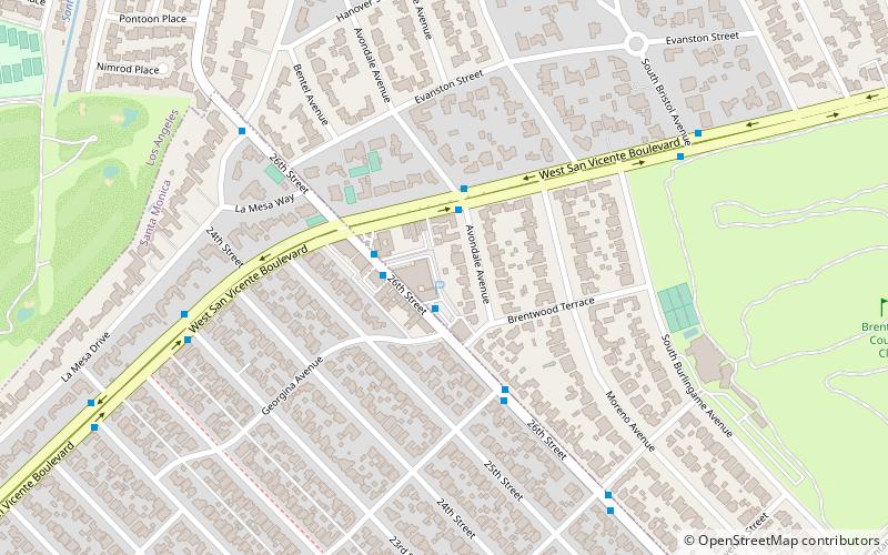 Brentwood Country Mart location map