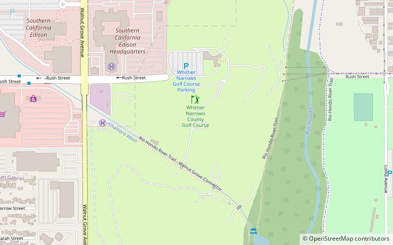 Whittier Narrows Golf Course location map