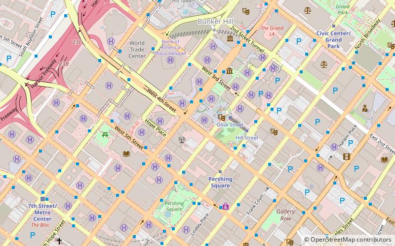 Two California Plaza location map