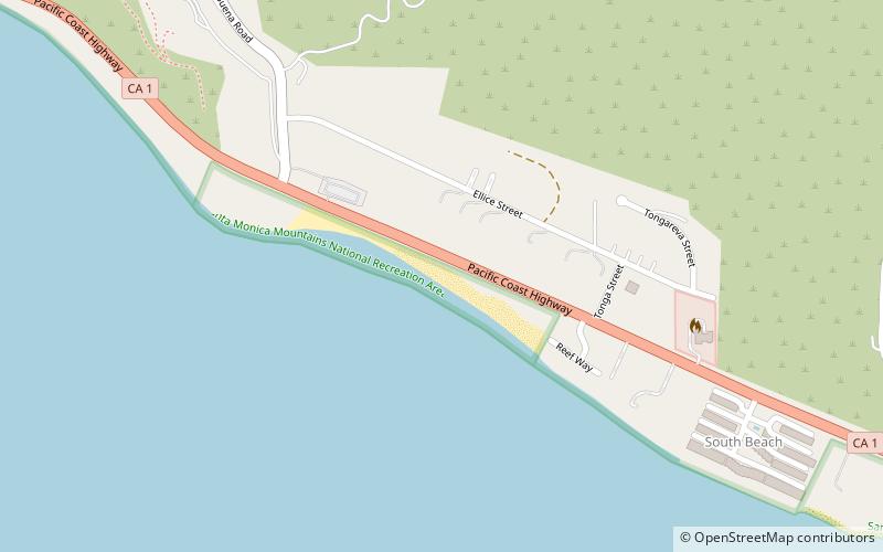 County Line Beach location map
