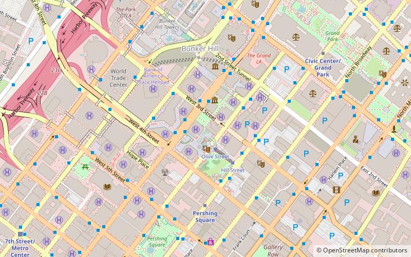 One California Plaza location map