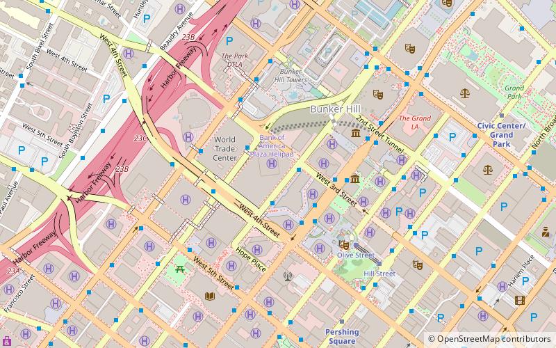 Bank of America Plaza location map