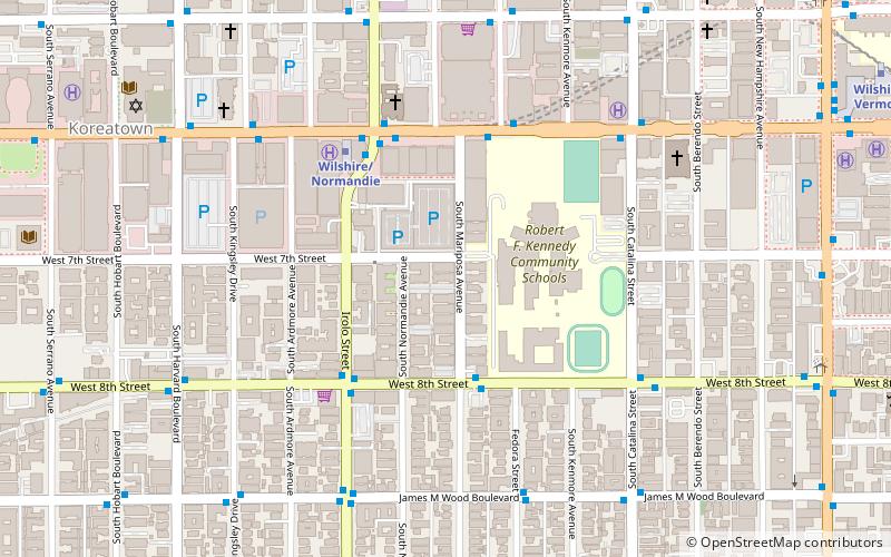 Wilshire Center location map