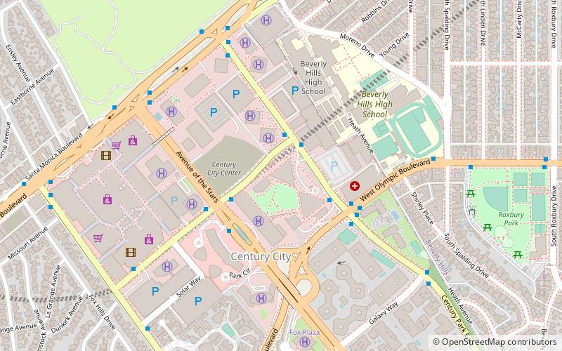 Century Plaza Towers location map