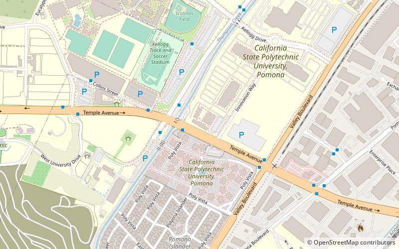 Cal Poly Pomona College of Letters location map