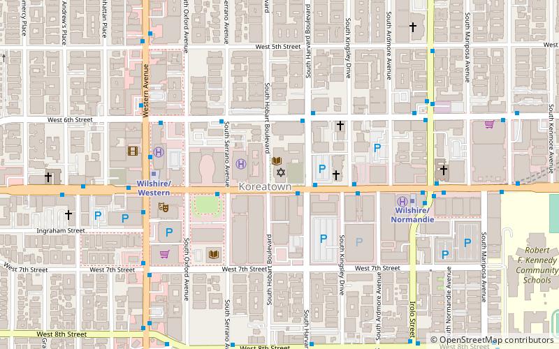 Wilshire Boulevard Temple location map