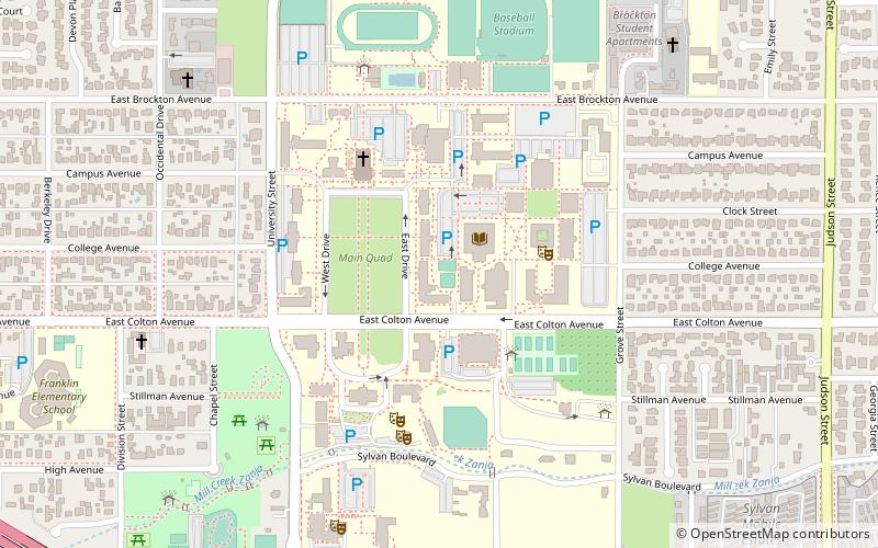Université de Redlands location map