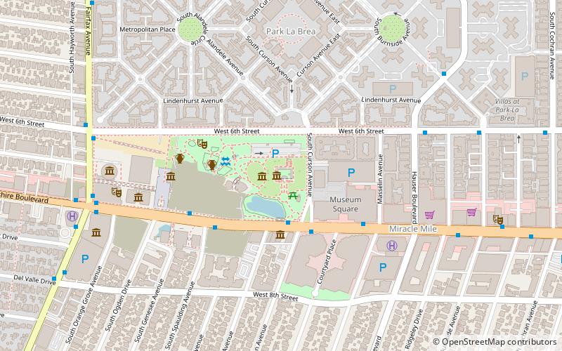 Page Museum location map