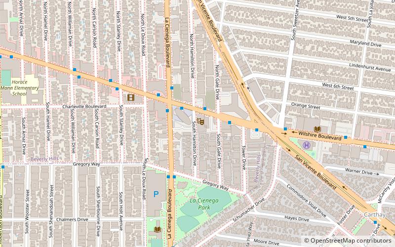 Saban Theatre location map