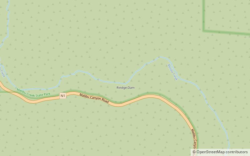 Rindge Dam location map