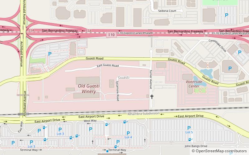 Guasti location map