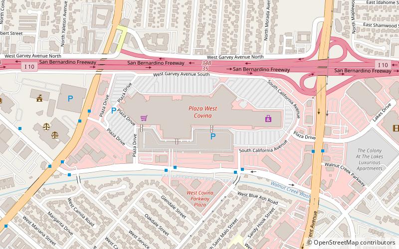 Plaza West Covina location map