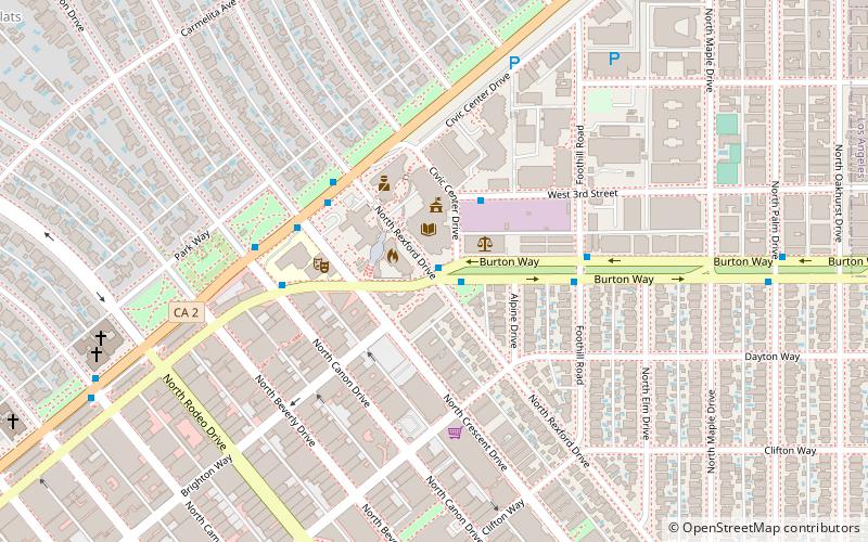 Beverly Hills 9/11 Memorial Garden location map