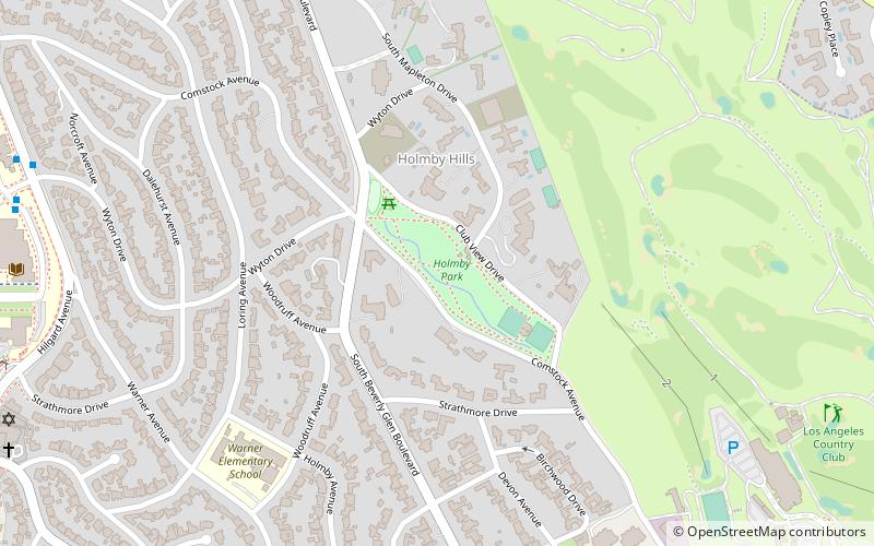 Holmby Park location map