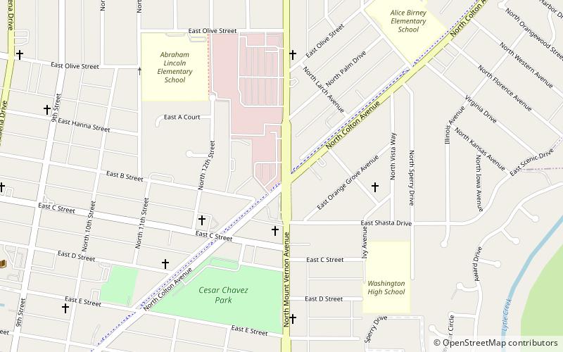 Colton location map