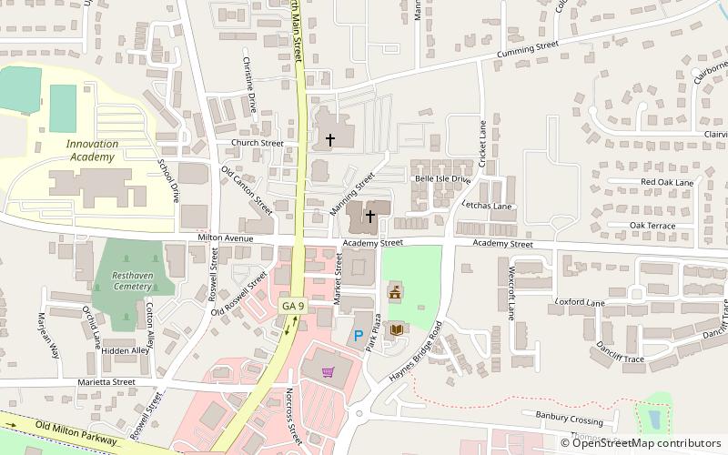 Alpharetta First Baptist Church location map
