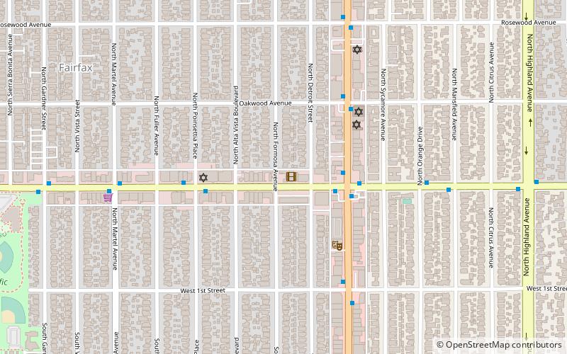 New Beverly Cinema location map