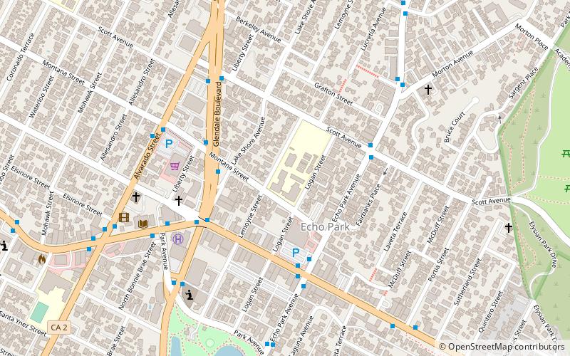 Echo Park location map