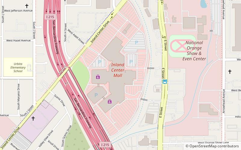 Inland Center location map