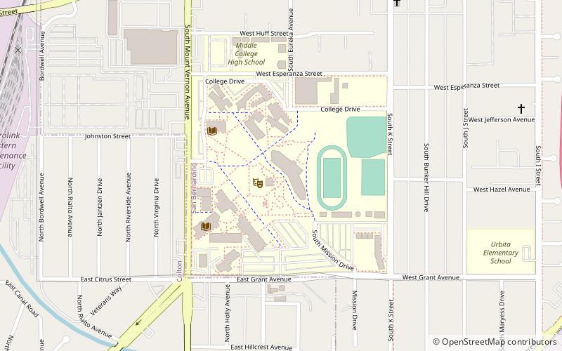 San Bernardino Valley College location map