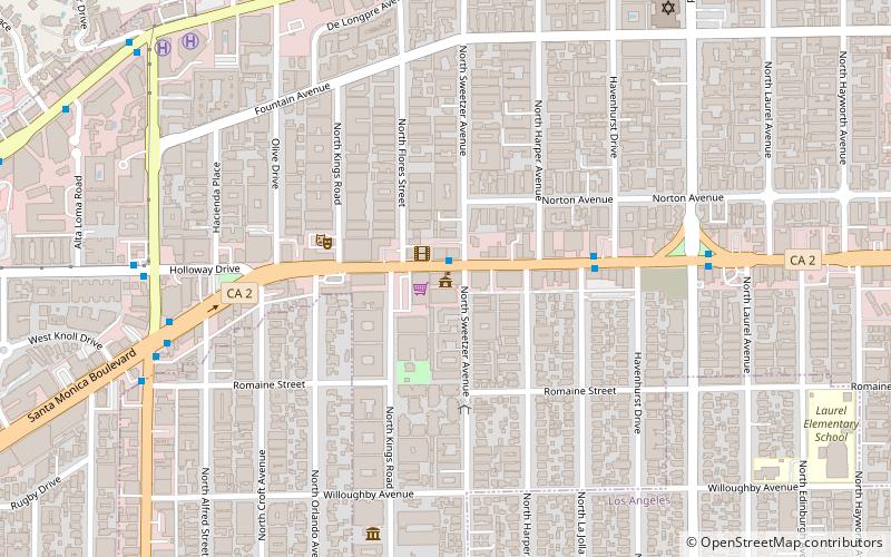 Ayuntamiento de West Hollywood location map