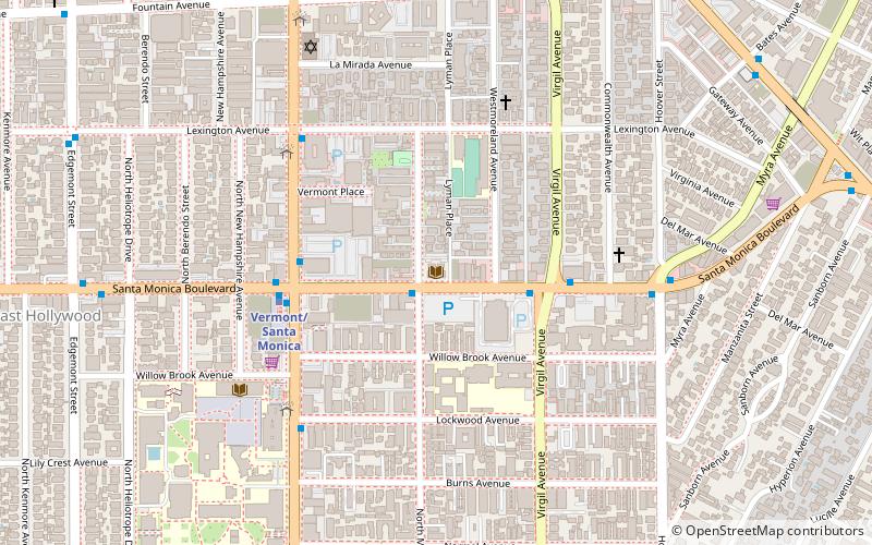 Cahuenga Branch Library location map
