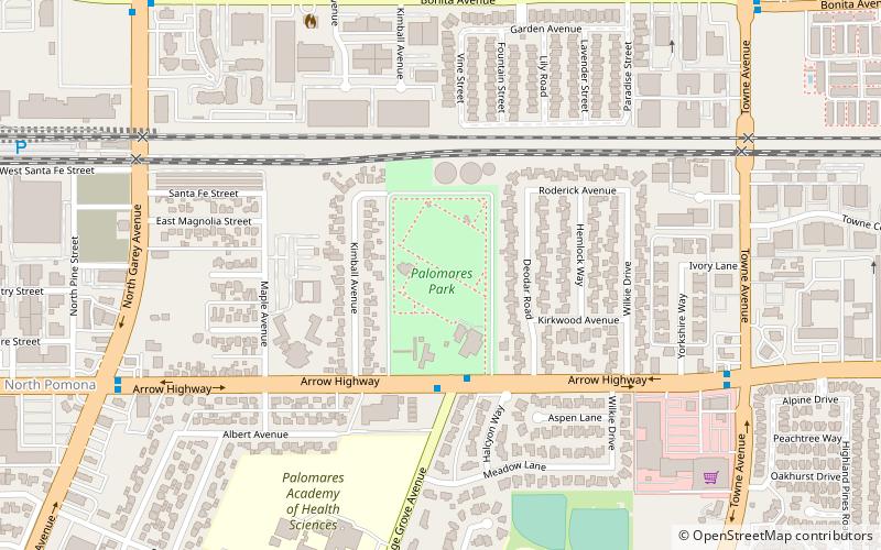 Palomares Park location map