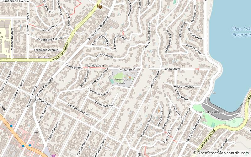 Canfield-Moreno Estate location map